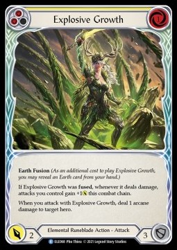 Explosive Growth (Yellow) (Rainbow Foil)