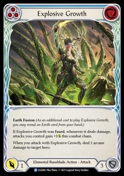 Explosive Growth (Blue) (Rainbow Foil)