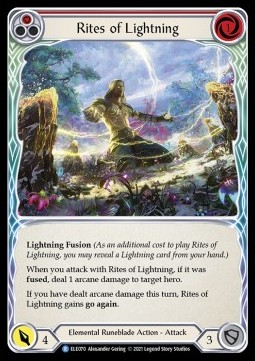 Rites of Lightning (Red) (Regular)