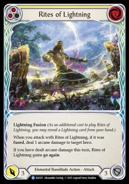 Rites of Lightning (Yellow) (Regular)