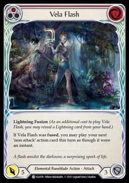 Vela Flash (Red) (Rainbow Foil)