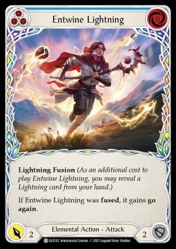 Entwine Lightning (Blue) (Rainbow Foil)