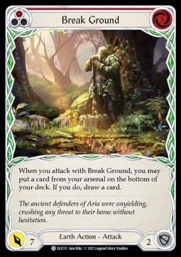 Break Ground (Red) (Rainbow Foil)