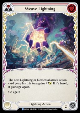 Weave Lightning (Red) (Rainbow Foil)