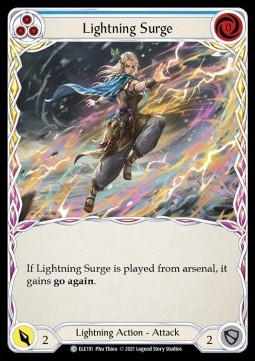 Lightning Surge (Blue) (Rainbow Foil)