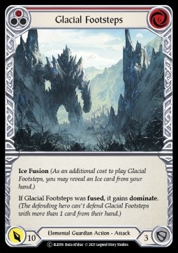 Glacial Footsteps (Red) (Rainbow Foil)