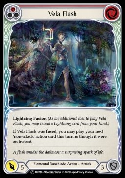 Vela Flash (Red) (Rainbow Foil)