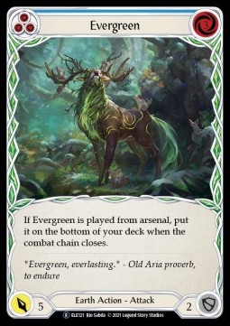 Evergreen (Blue) (Rainbow Foil)