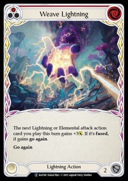 Weave Lightning (Red) (Rainbow Foil)