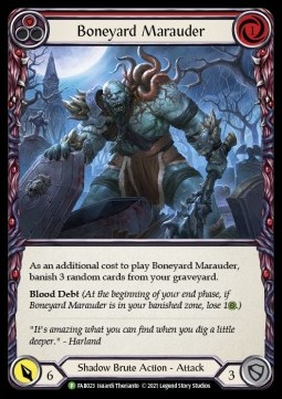 Boneyard Marauder (Red) (Rainbow Foil)