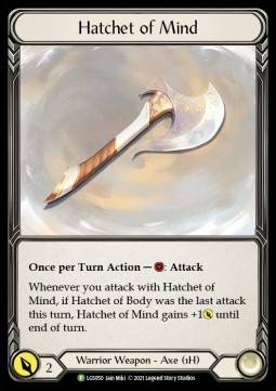 Hatchet of Mind (Cold Foil)