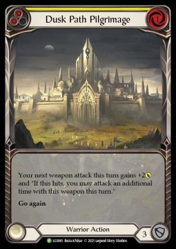 Dusk Path Pilgrimage (Yellow) (Extended Art Rainbow Foil)