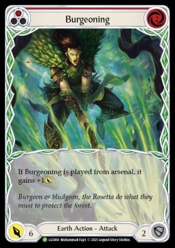 Burgeoning (Red) (Extended Art Rainbow Foil)