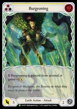 Burgeoning (Yellow) (Extended Art Rainbow Foil)