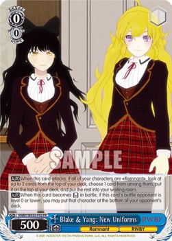 Blake & Yang: New Uniforms