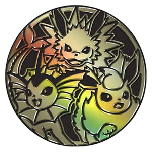 Light Gold Rainbow Eeveelution Coin