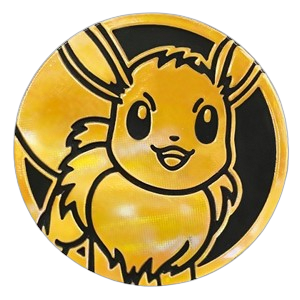 Gold Mirror Foil Eevee Coin