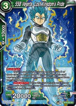 SSB Vegeta, Lost Kingdom's Pride (V.1 - Super Rare)