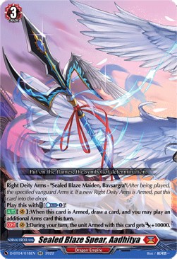 Sealed Blaze Spear, Aadhitya [D Format] (V.1 - Double Rare)