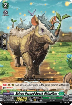 Sylvan Horned Beast, Rhinalber [D Format] (V.1 - Common)