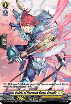 Knight of Heavenly Omen, Grandir [D Format] (V.2 - Holo)