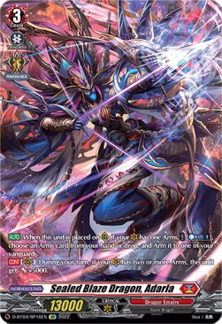 Sealed Blaze Dragon, Adarla [D Format] (V.2 - Special Parallel)