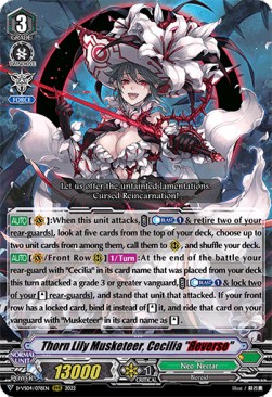 Thorn Lily Musketeer, Cecilia "Яeverse" [V Format] (V.1 - Triple Rare)