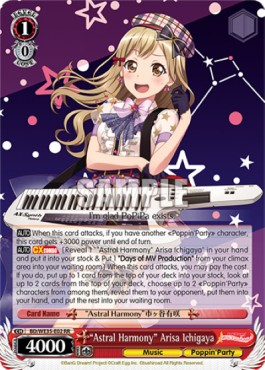 "Astral Harmony" Arisa Ichigaya (V.1 - Double Rare)