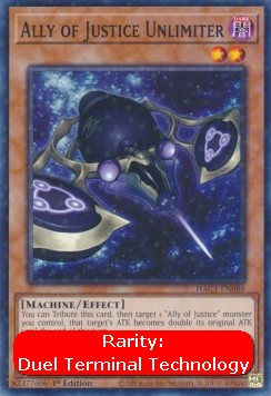 Ally of Justice Unlimiter (V.2 - Parallel Rare)