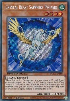 Crystal Beast Sapphire Pegasus (V.2 - Secret Rare)