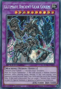 Ultimate Ancient Gear Golem (V.2 - Secret Rare)