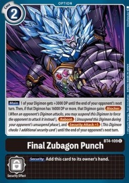 Final Zubagon Punch (BT4-109)