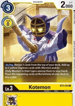 Kotemon (BT5-034)