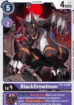 BlackGrowlmon (BT5-076)