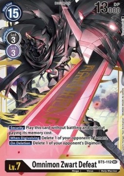 Omnimon Zwart Defeat (BT5-112) (V.1)