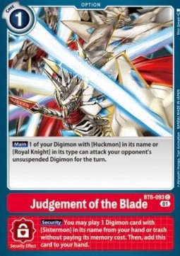 Judgement of the Blade (BT6-093)