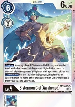 Sistermon Ciel (Awakened) (BT7-083)