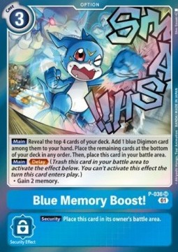 Blue Memory Boost! (P-036) (V.1)