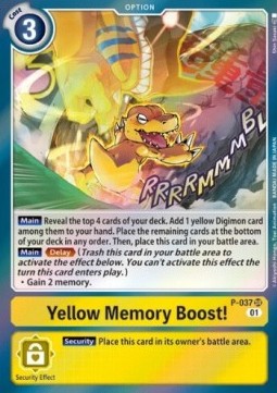 Yellow Memory Boost! (P-037) (V.1)