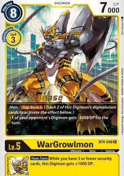 WarGrowlmon (BT4-046)