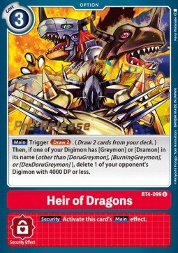 Heir of Dragons (BT4-099)