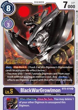 BlackWarGrowlmon (BT5-079)