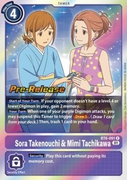 Sora Takenouchi & Mimi Tachikawa (BT6-091)