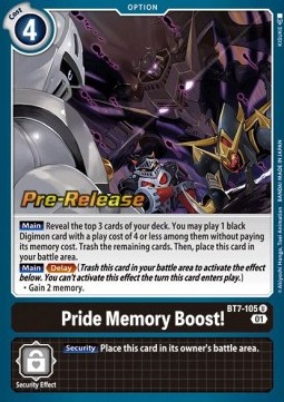 Pride Memory Boost! (BT7-105)