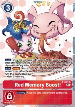 Red Memory Boost! (P-035) (V.2)