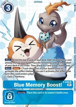 Blue Memory Boost! (P-036) (V.2)