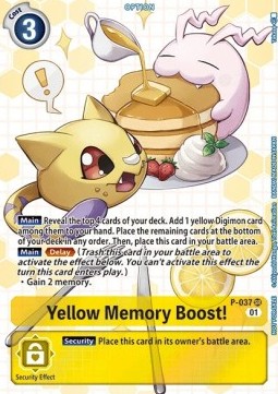 Yellow Memory Boost! (P-037) (V.2)