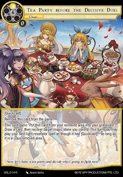 Tea Party before the Decisive Duel