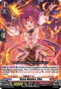 Blaze Maiden, Elba [D Format] (V.1 - Promo)