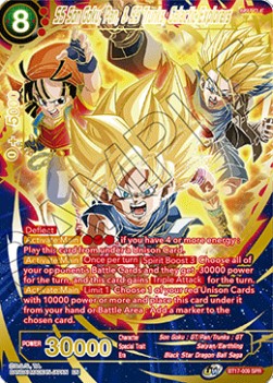 SS Son Goku, Pan, & SS Trunks, Galactic Explorers (V.2 - Special Rare)